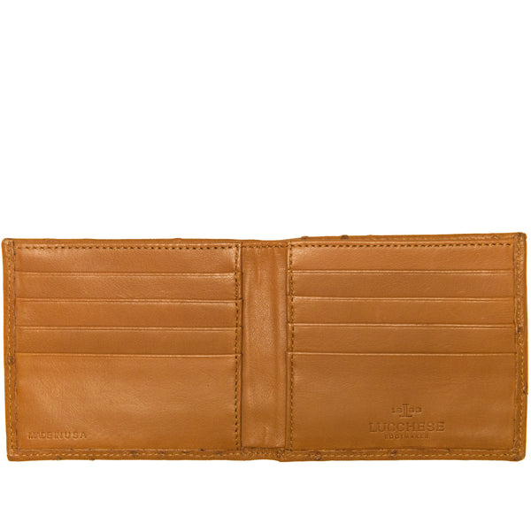 Lucchese Men's Ostrich Bifold Wallet