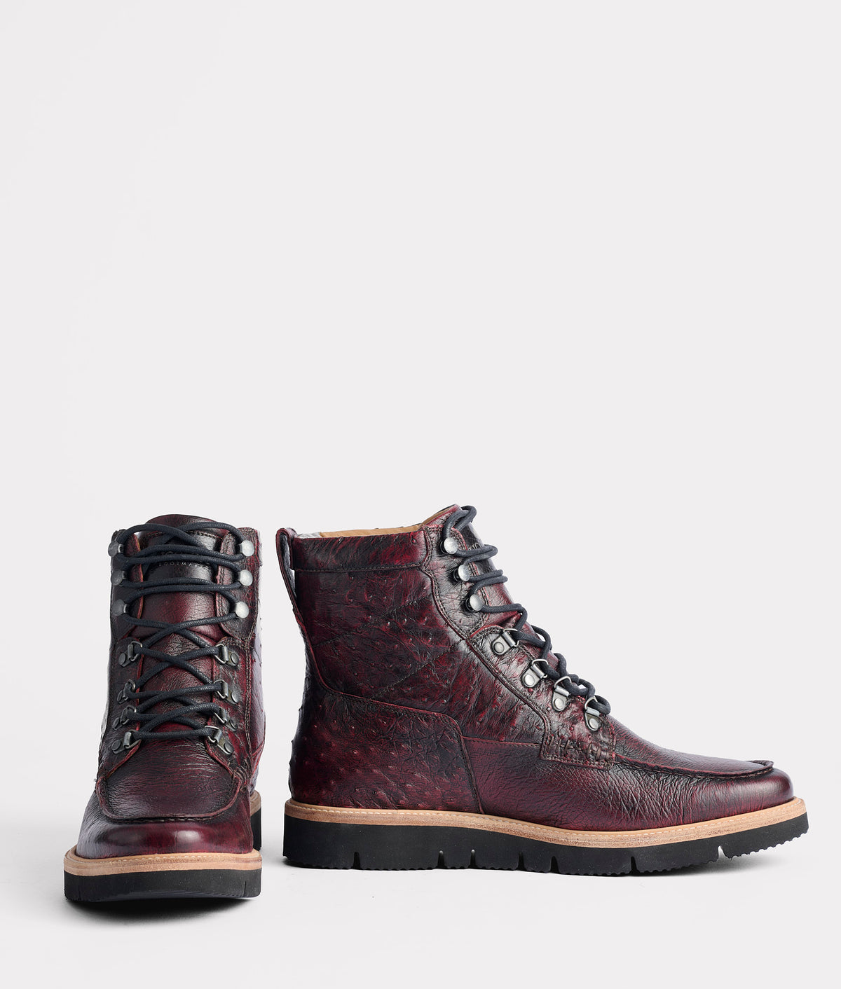 
        Ridgeline Exotic Lace Up Boot :: Black Cherry