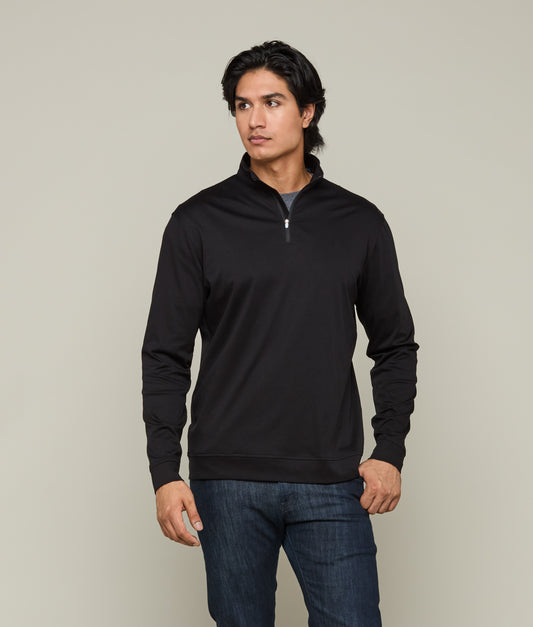 Lightweight Quarter Zip :: Black