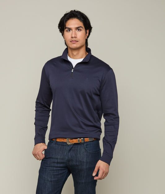 Lightweight Quarter Zip :: Navy