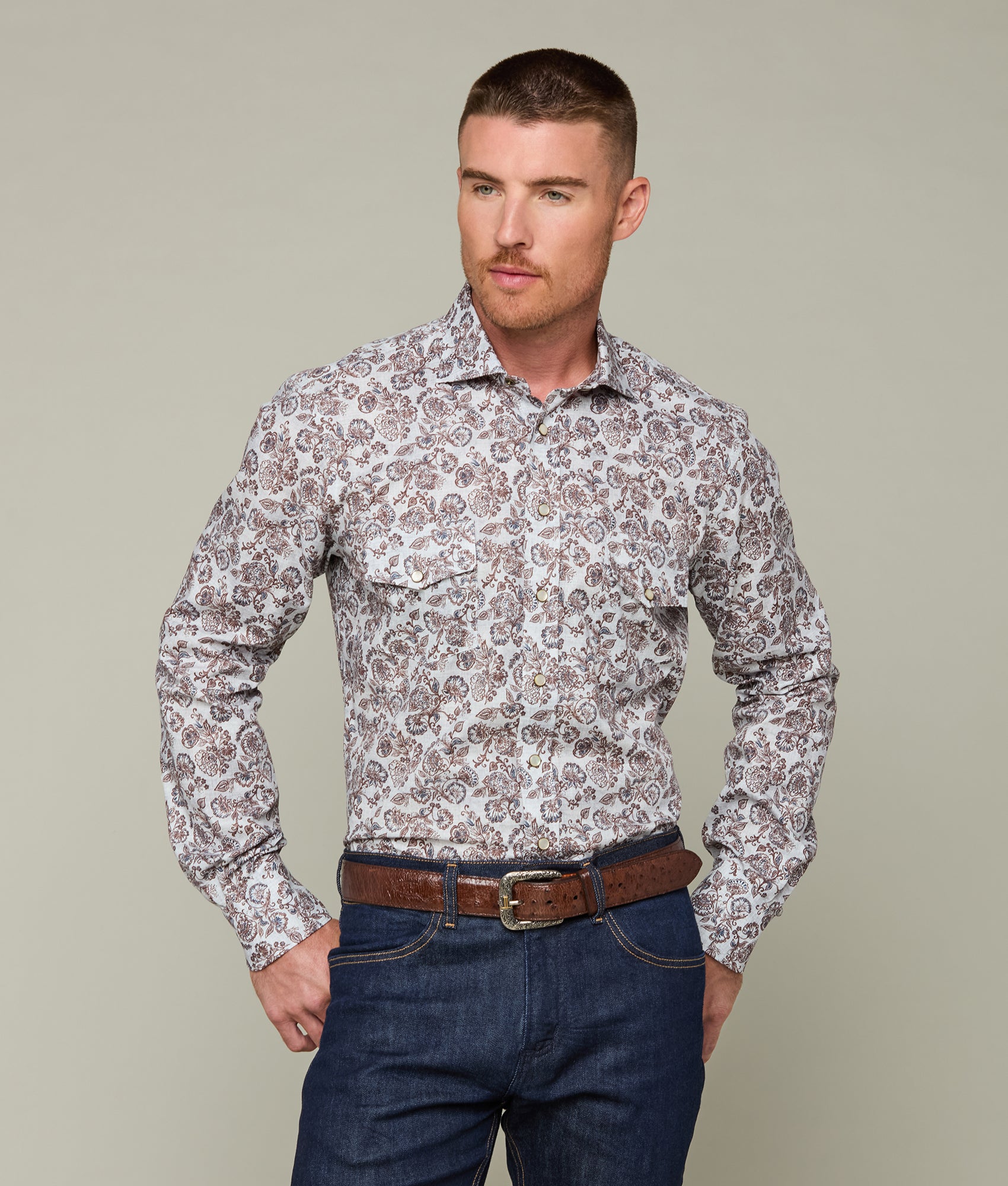 Telluride :: Brown Floral Print