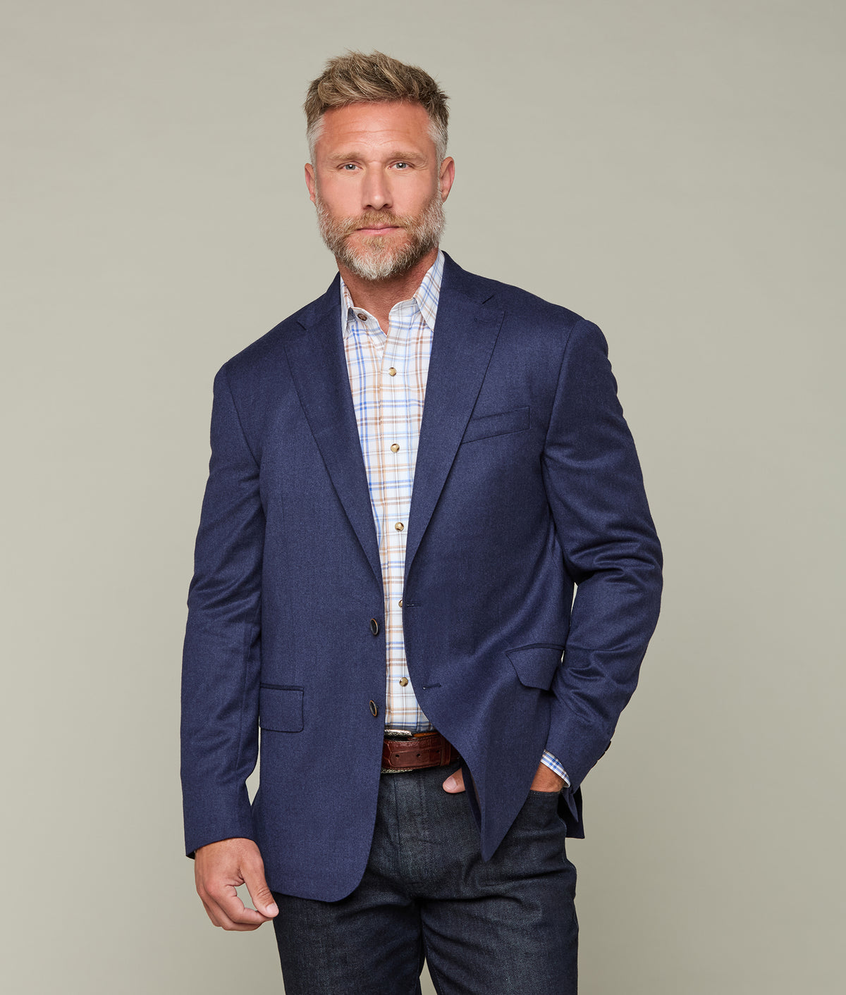 
        Lucchese Sport Coat :: Navy Mixy