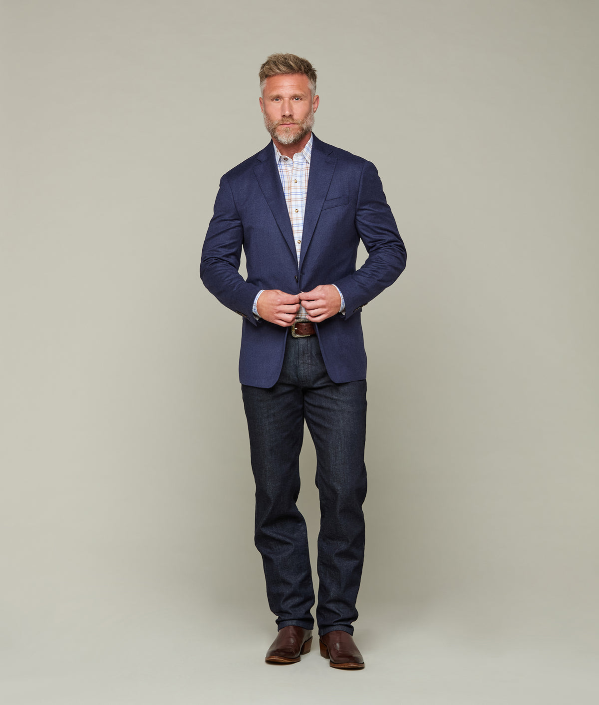 
        Lucchese Sport Coat :: Navy Mixy