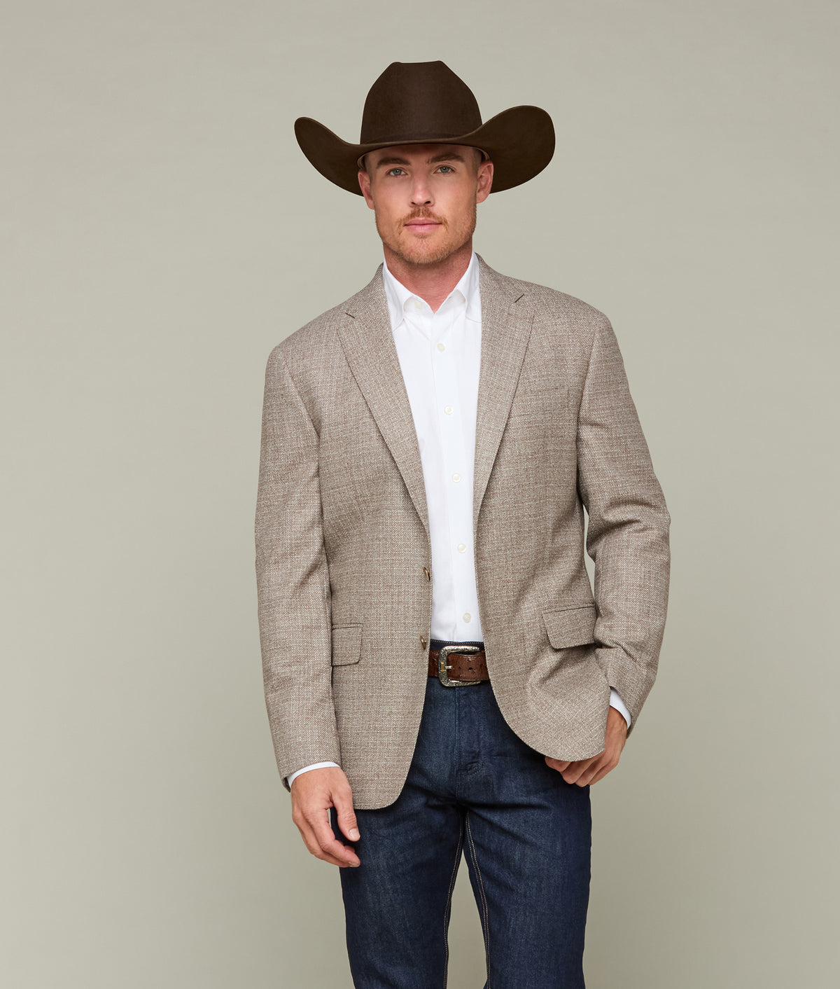 
        Lucchese Sport Coat :: Mocha Brown Mixy