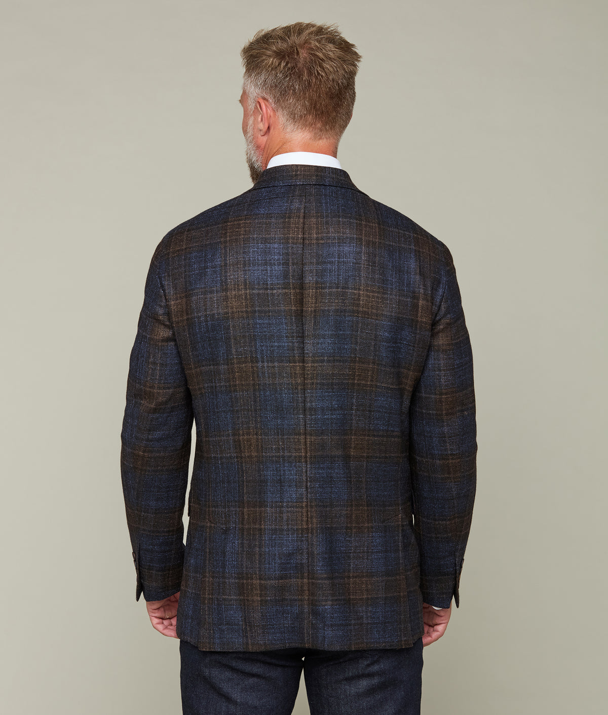 
    Lucchese Sport Coat :: Blue/Tan Plaid