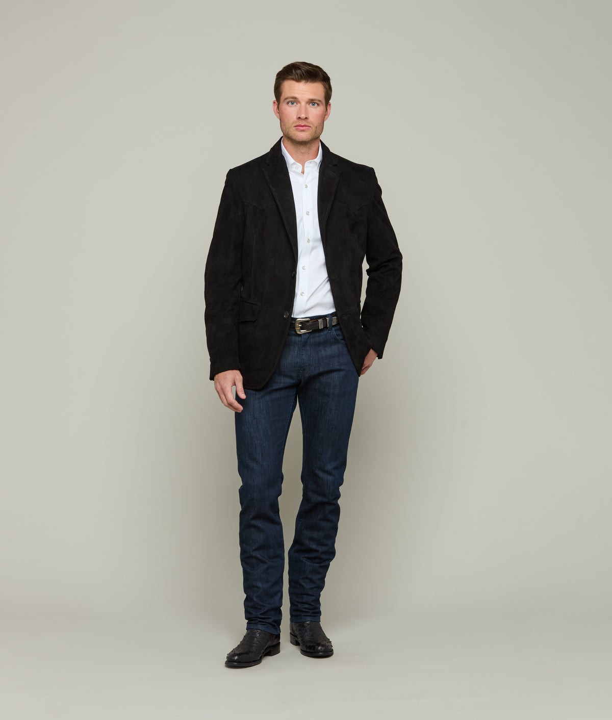 
    Western Yoke Sport Coat :: Black