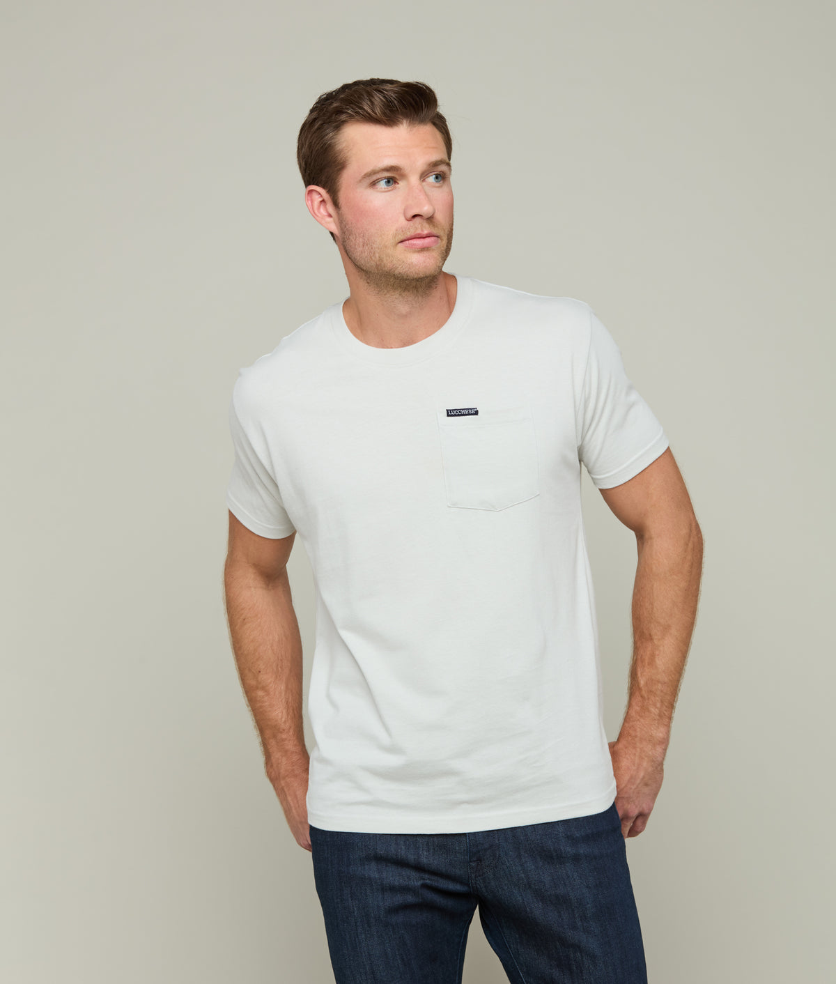 
    Cavalry Pocket Tee :: Silver