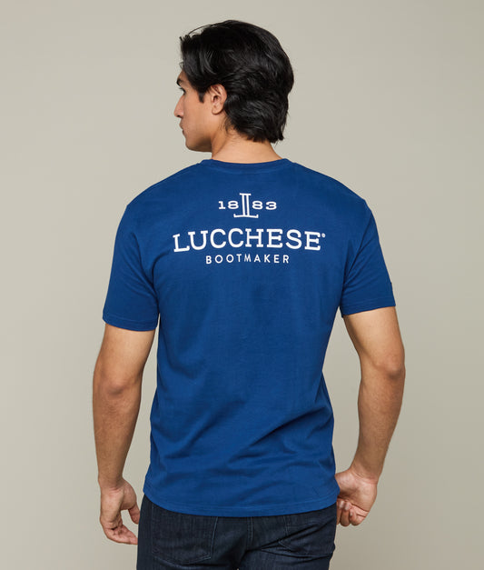 Bootmaker Tee :: Lucchese Navy