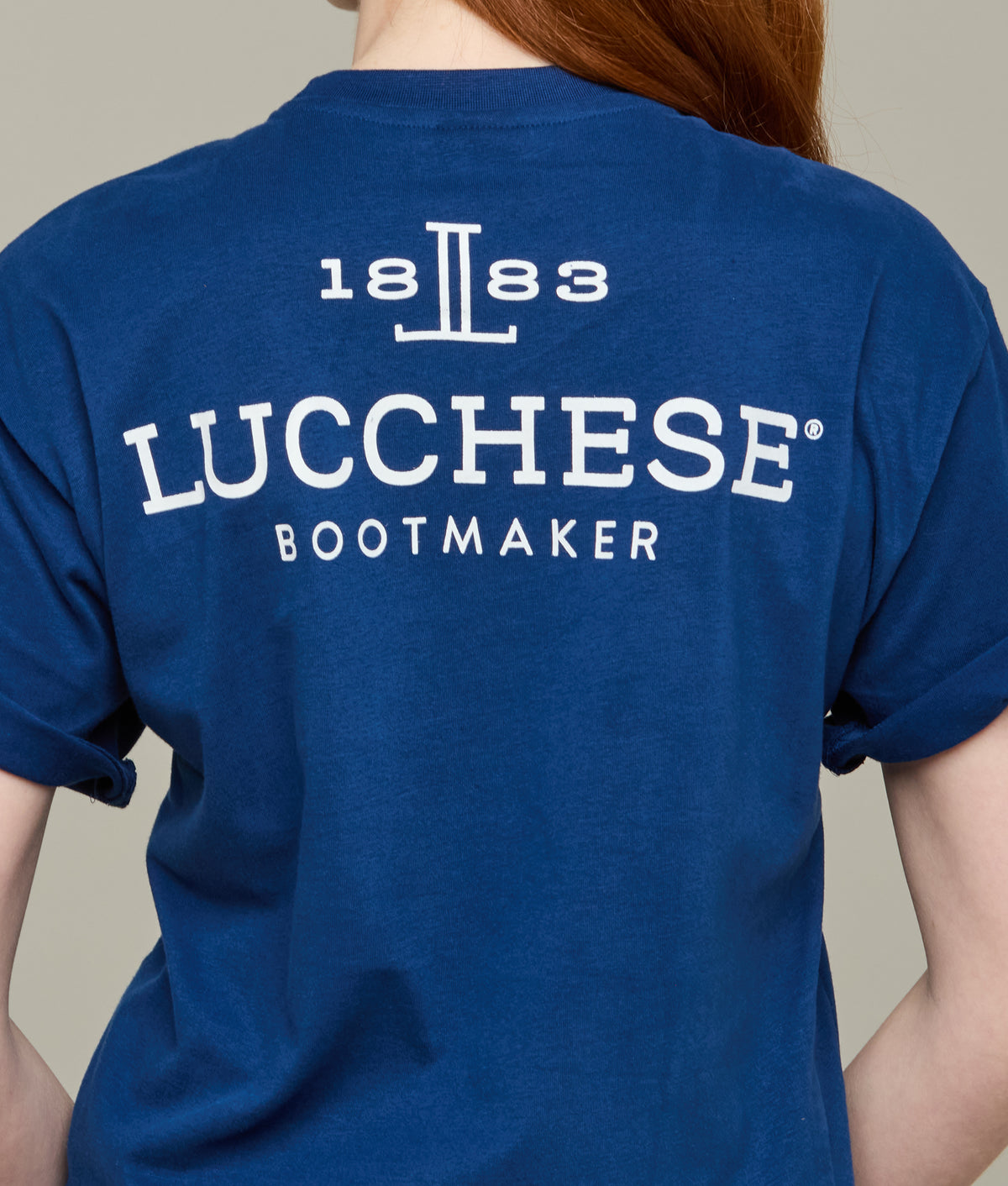 
        Bootmaker Tee :: Lucchese Navy