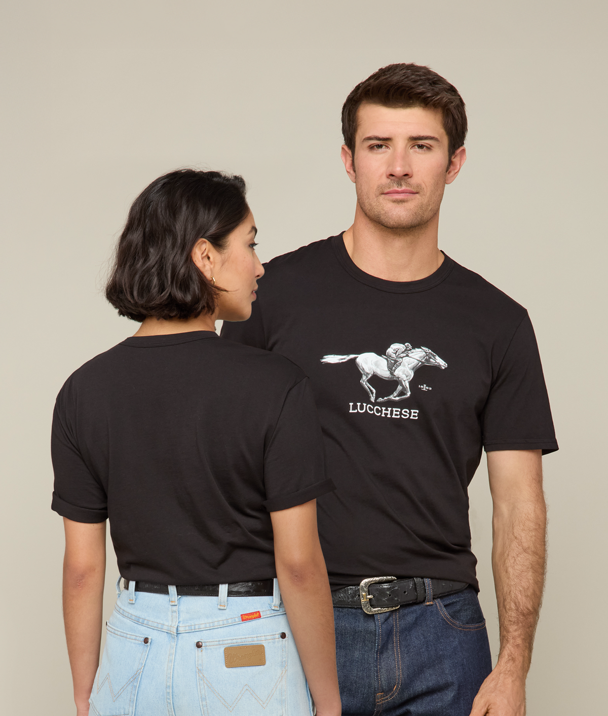 
        Lucchese Racehorse Tee :: Black