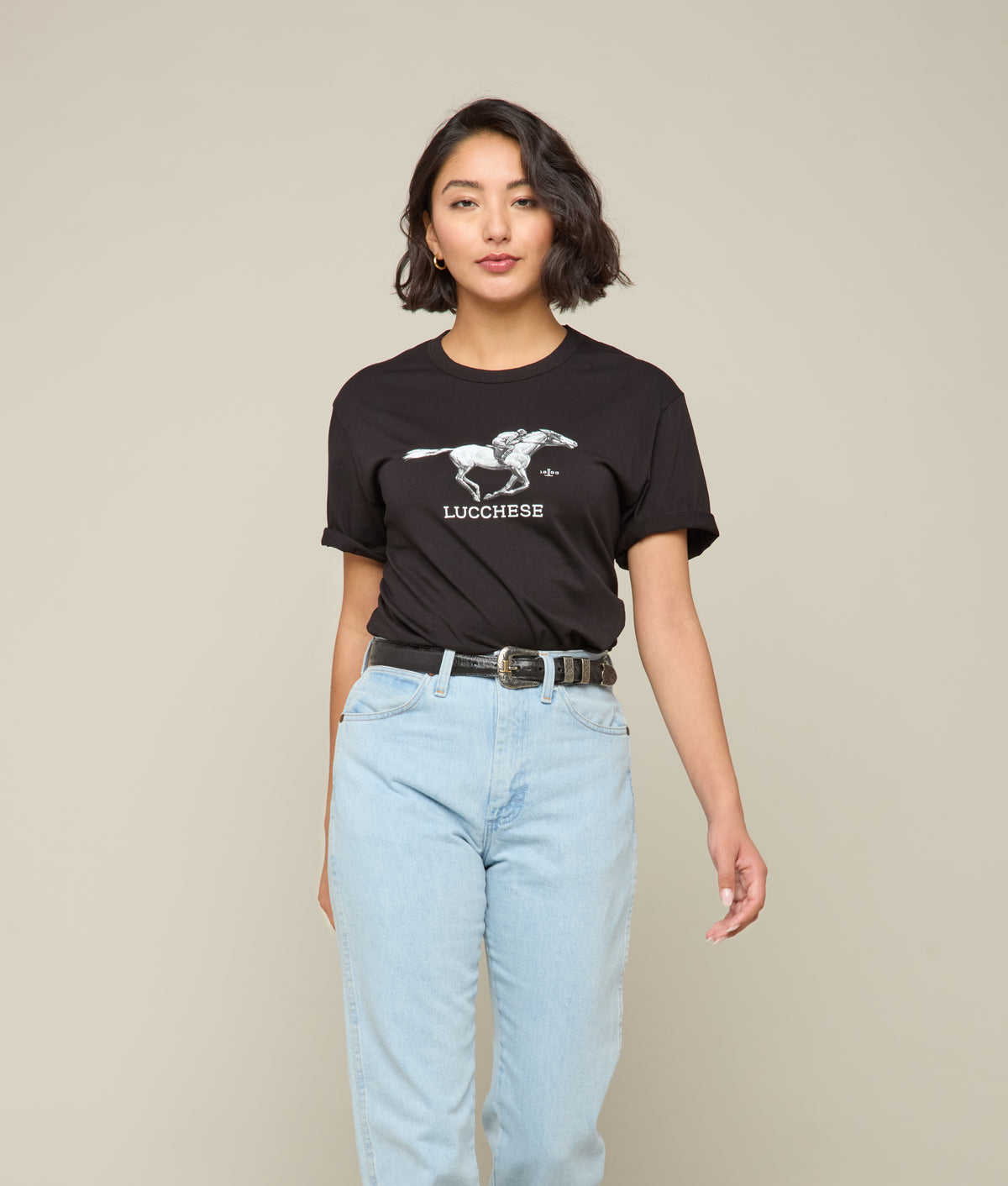 
        Lucchese Racehorse Tee :: Black