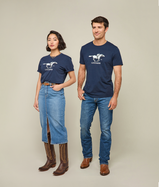 Lucchese Racehorse Tee :: Navy