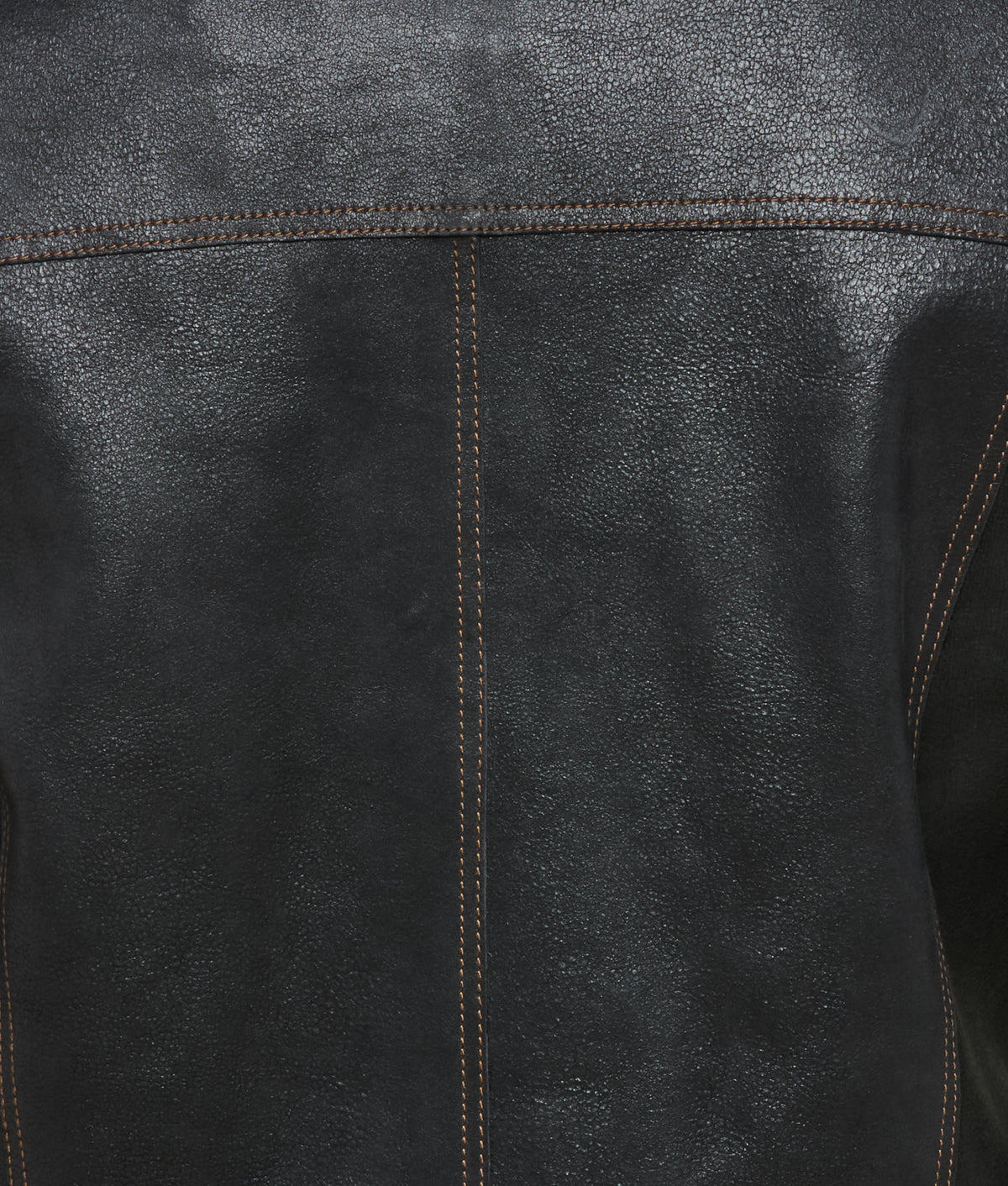 
    Leather Trucker Jacket :: Black