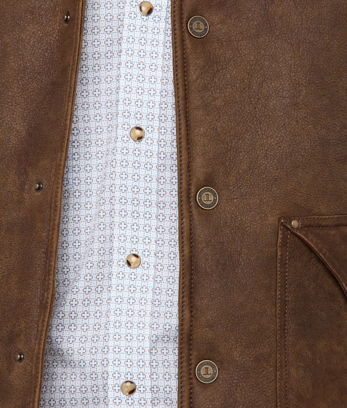 
    Dustin Yoked Shearling Vest :: Brown