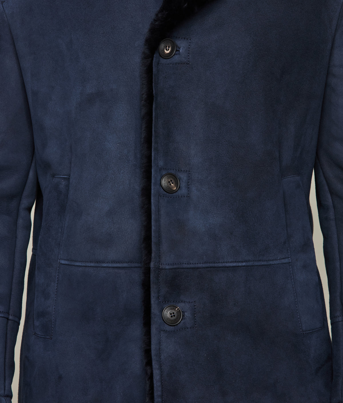 
    Bruce Shearling Coat :: Navy