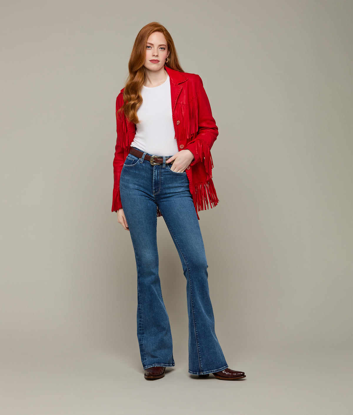 
    Holly High-Rise Flare Jean :: Harvest