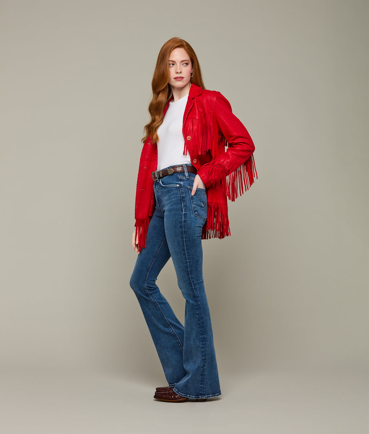 
    Holly High-Rise Flare Jean :: Harvest