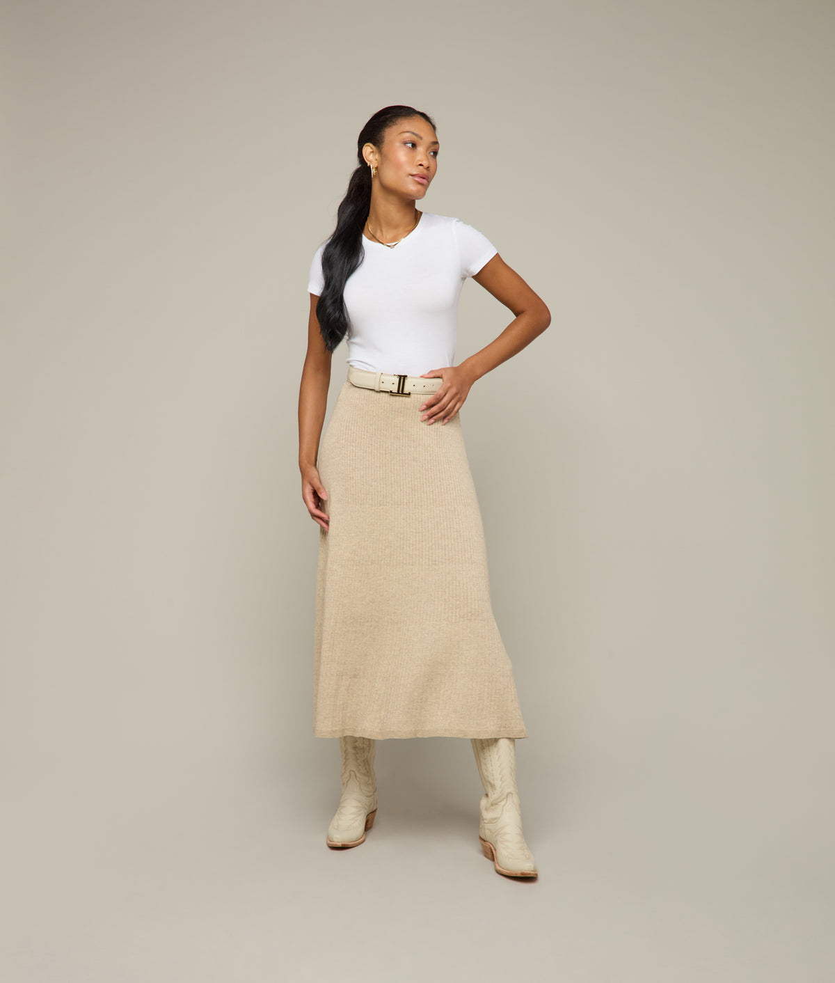 
        Cindy Skirt :: Brown/Brown Multi