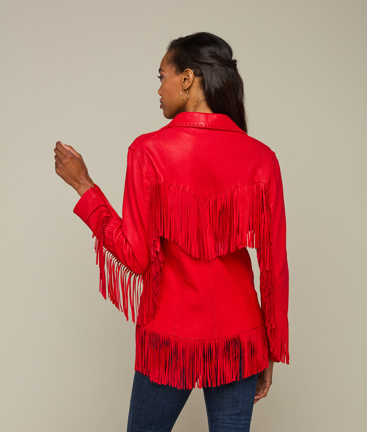 
    Fringe Jacket :: Red