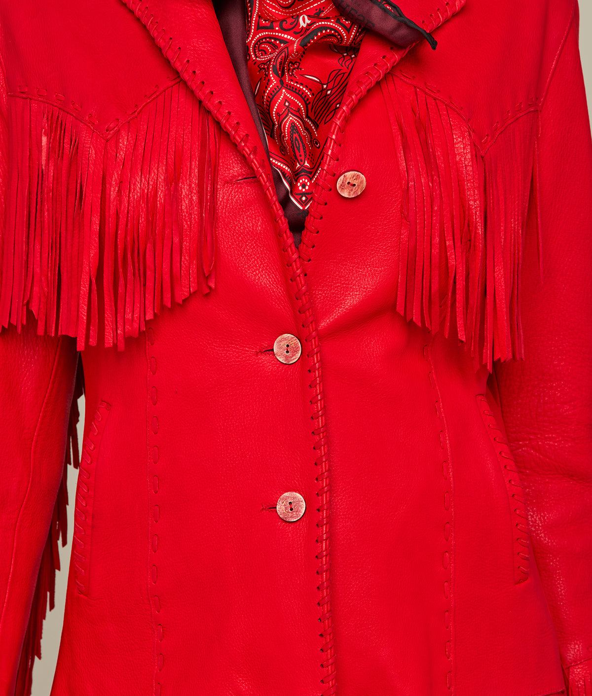 
    Fringe Jacket :: Red