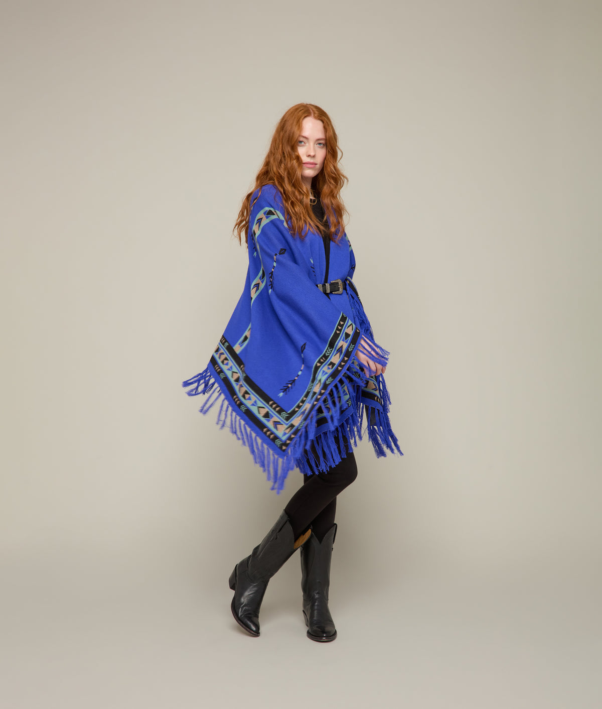 
    Lightweight Alpaca Cape :: Sapphire