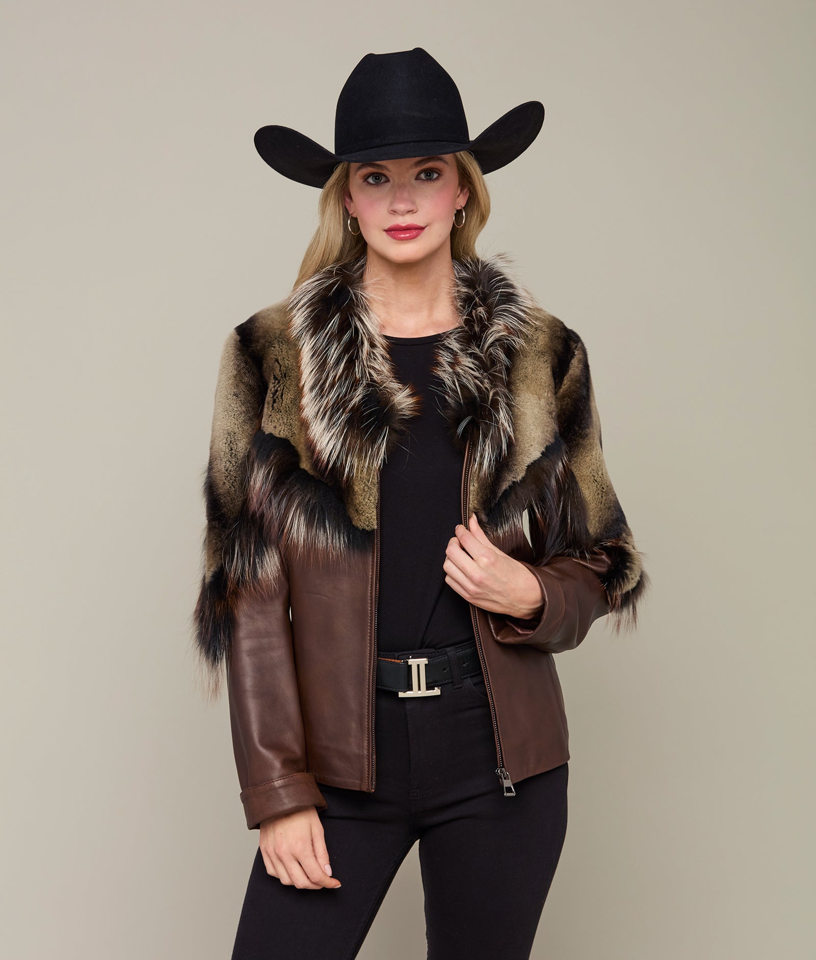 Fur Yoke Jacket - Lucchese