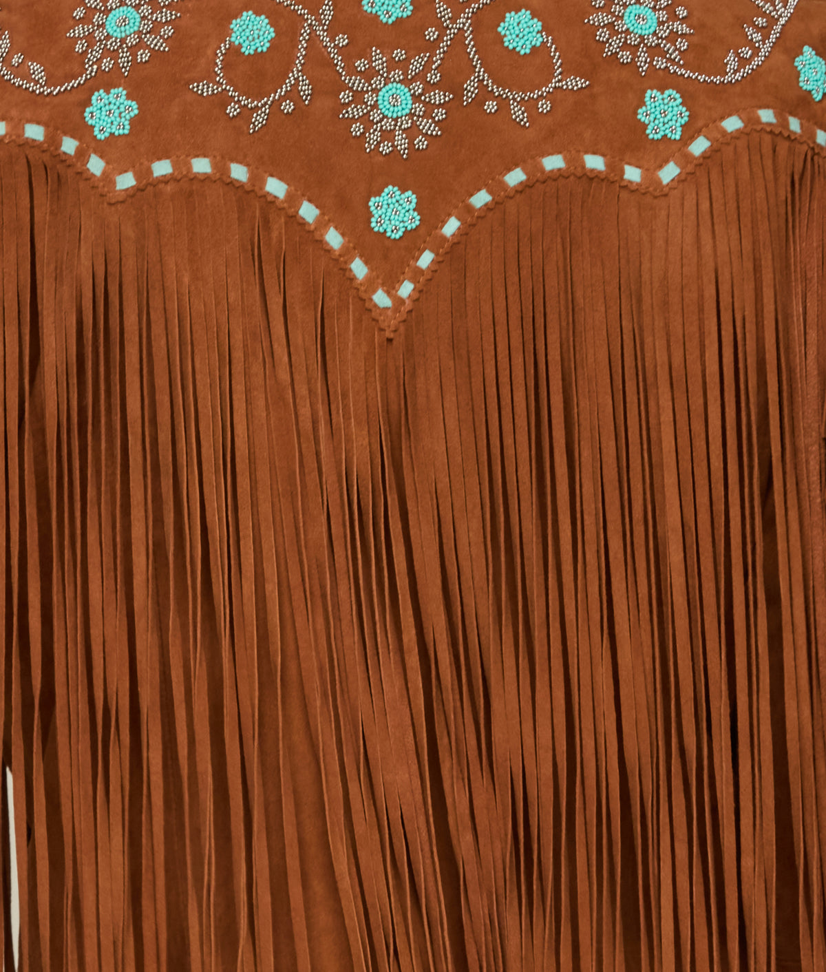 
    Beaded Fringe Jacket :: Brown