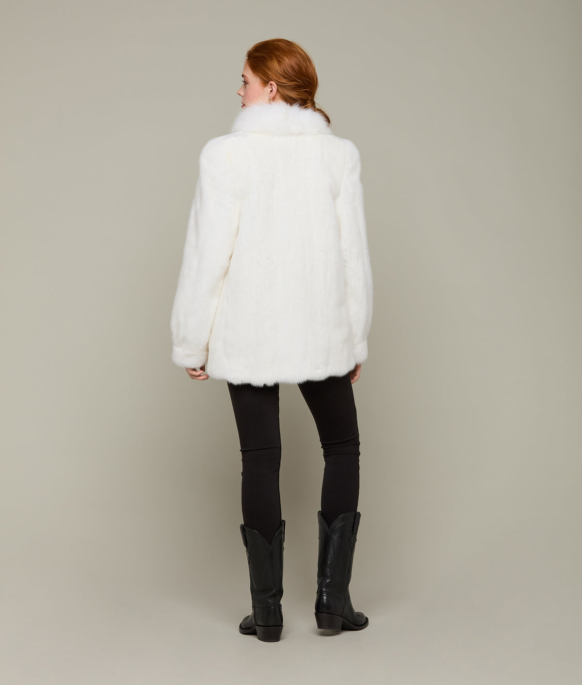 
    Mink Coat :: White