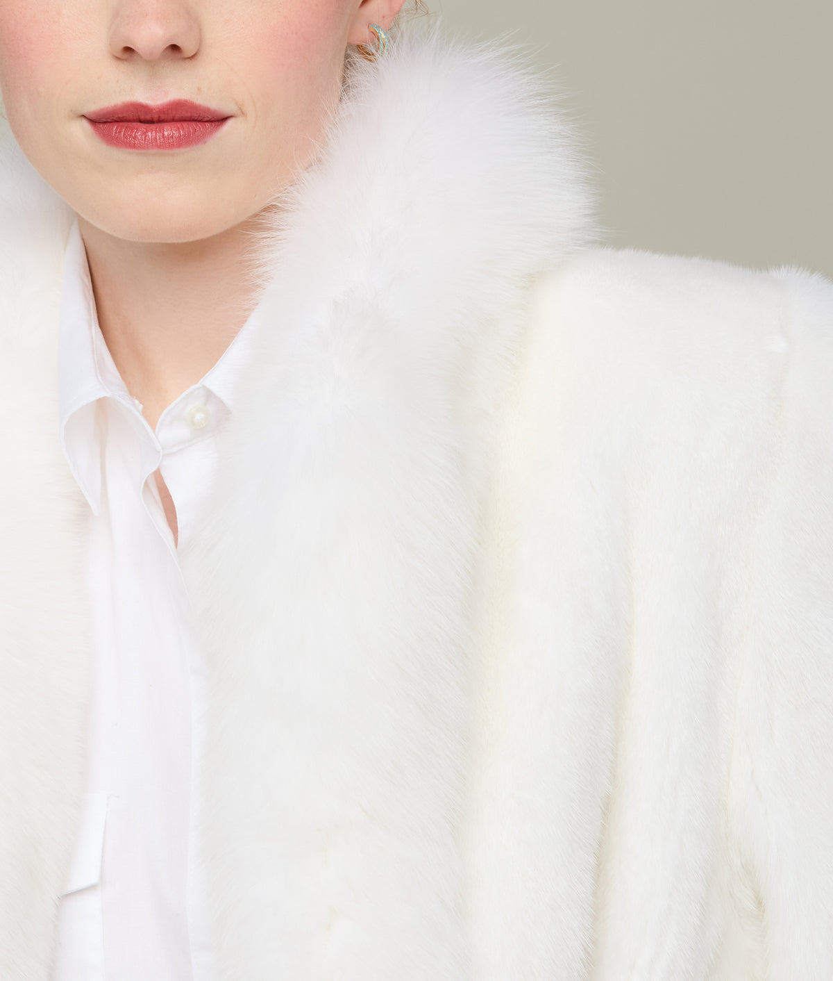 
    Mink Coat :: White