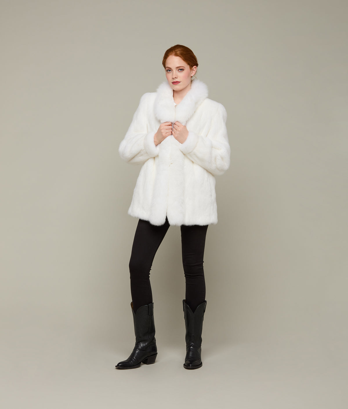 
    Mink Coat :: White