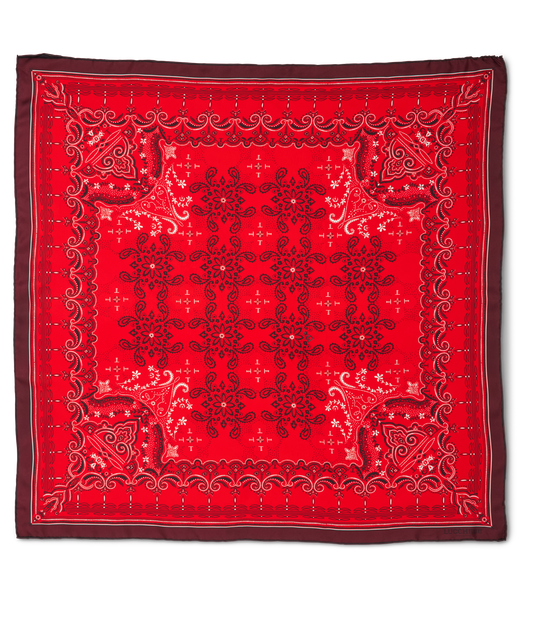 Mirrored L Scarf :: Red/Burgundy