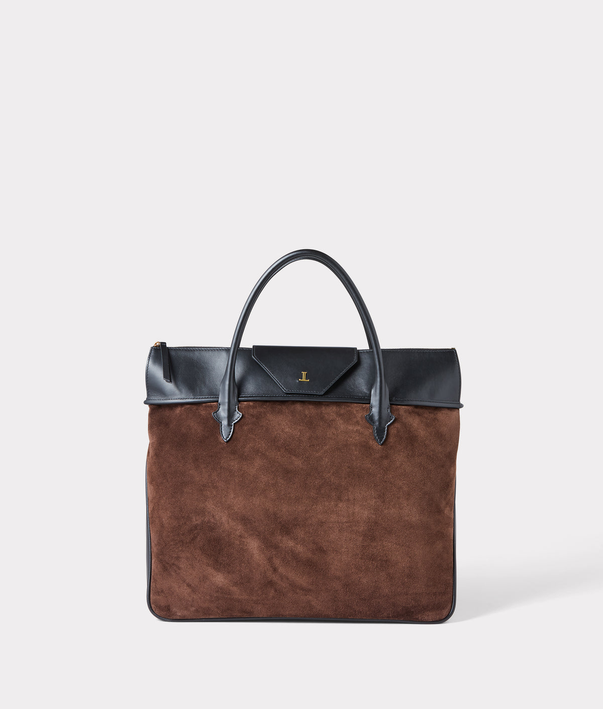 
        Large Roma Suede Tote :: Brown