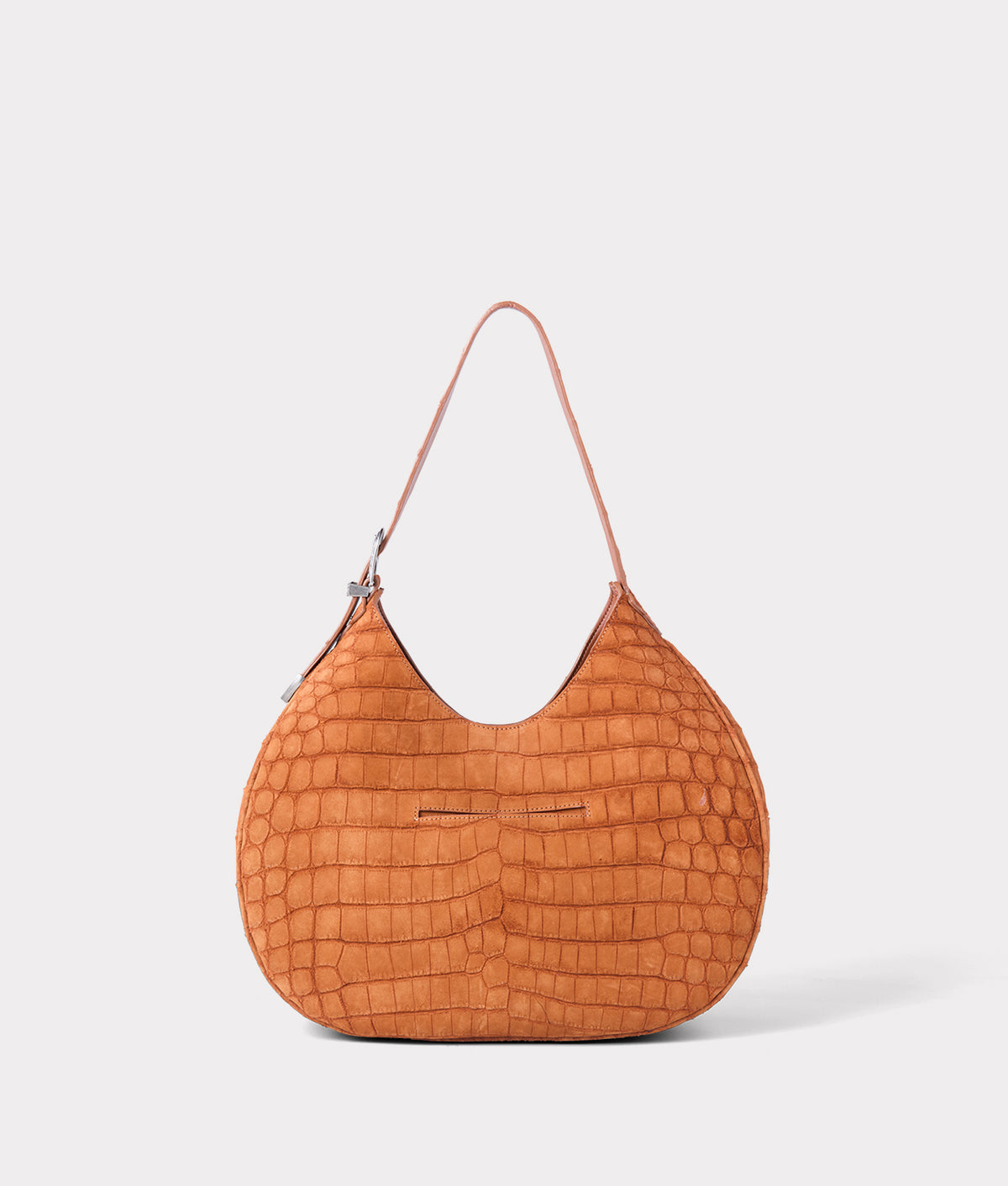 
        Large Heidi Exotic Hobo Bag :: Cognac