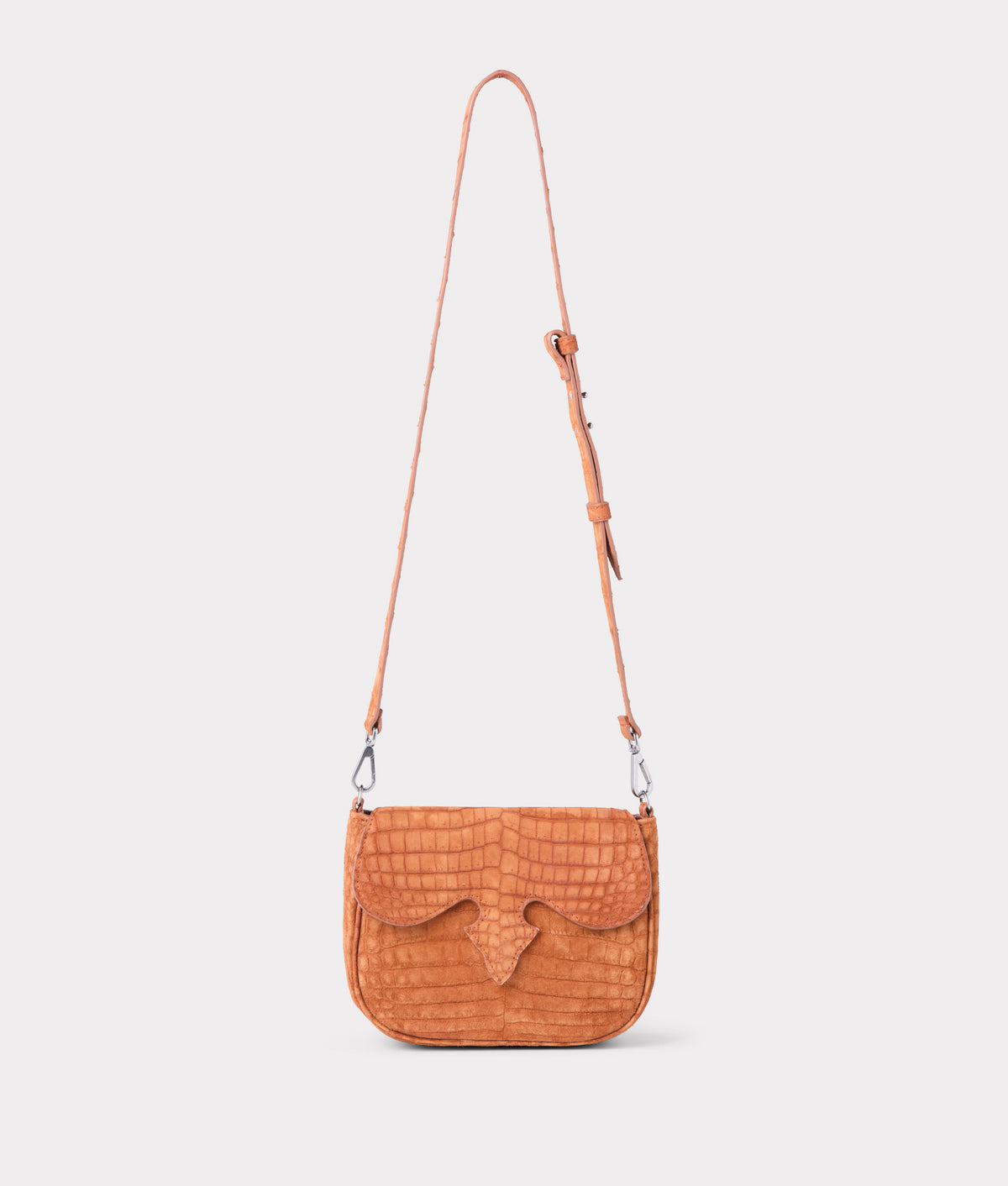 
        Lainey Exotic Crossbody :: Cognac