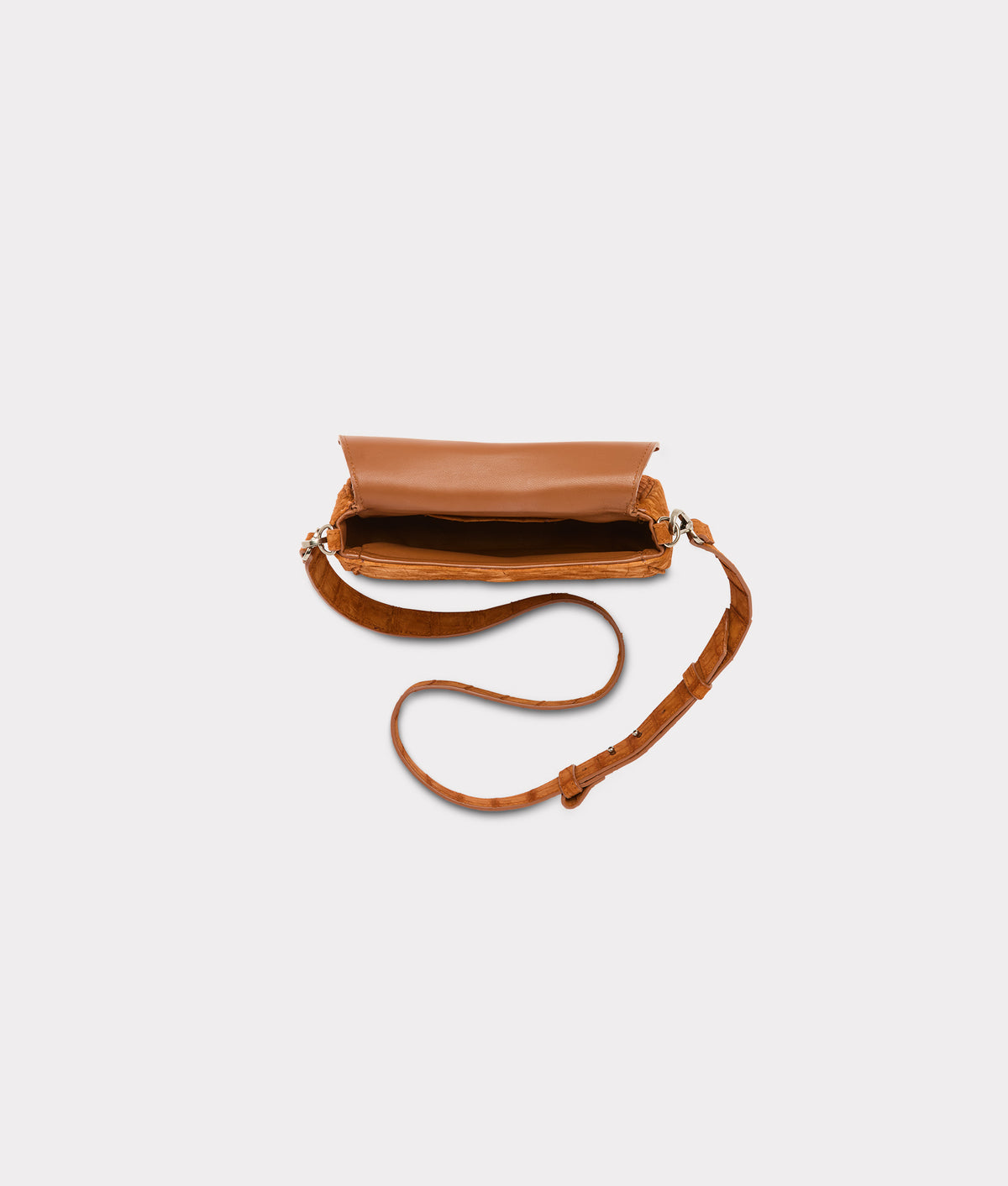 
        Lainey Exotic Crossbody :: Cognac