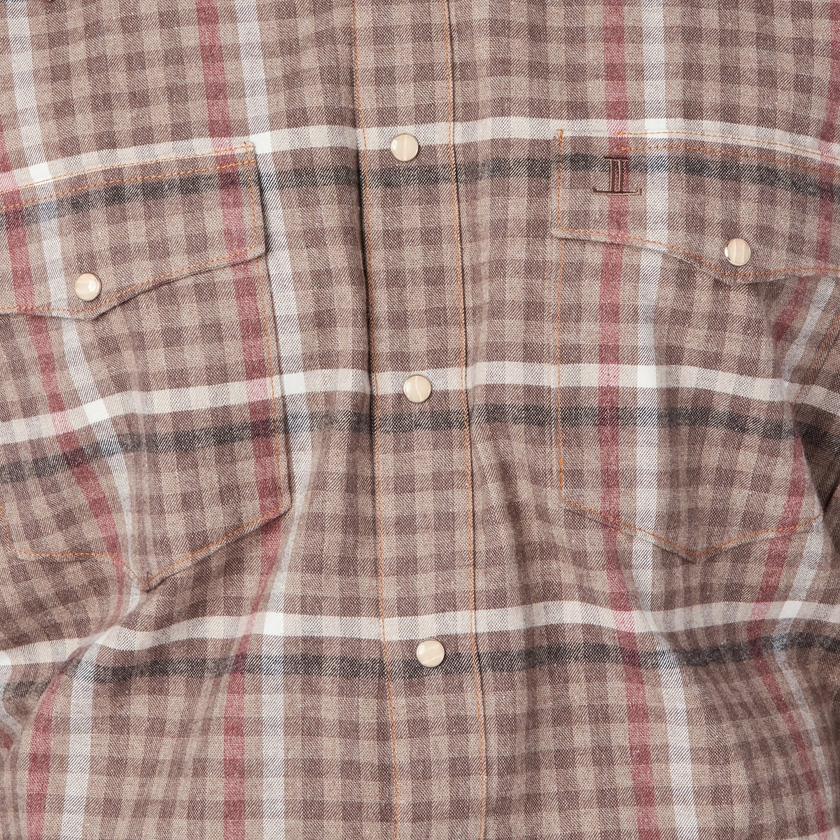 
        Denver Flannel:: Brown/Burgundy