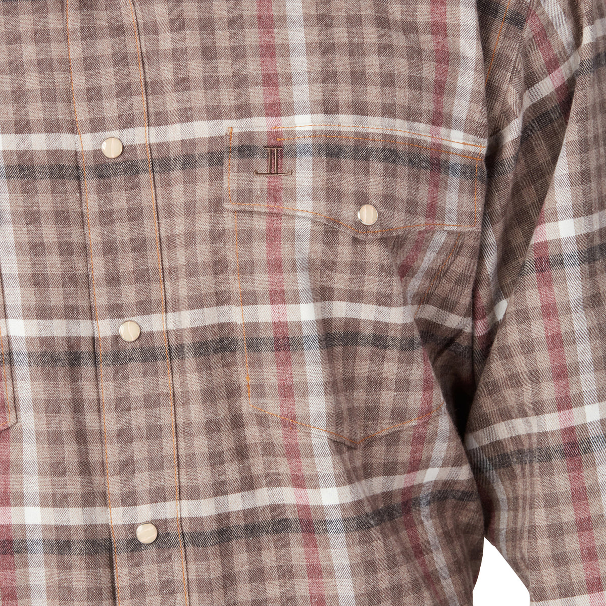 
        Denver Flannel:: Brown/Burgundy