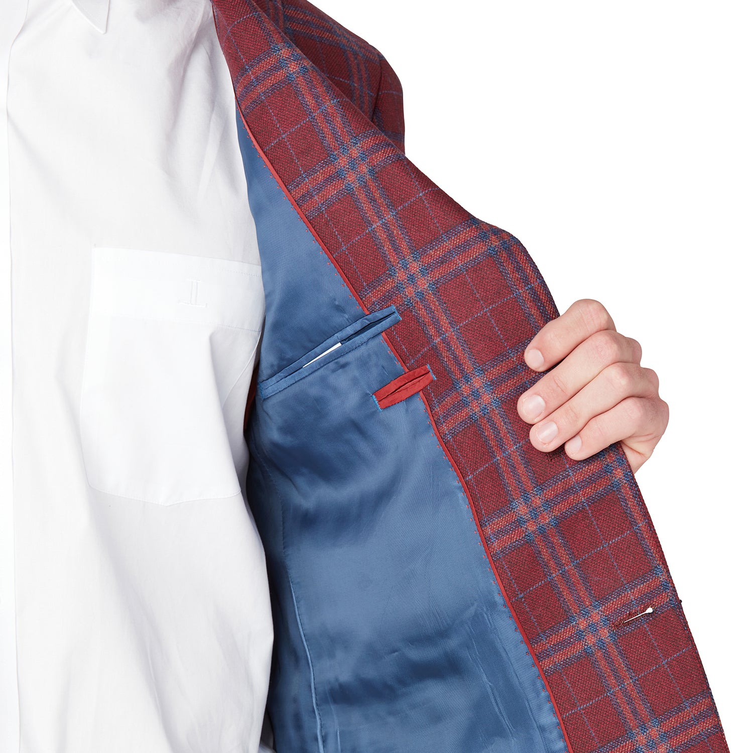 Blue plaid clearance sport coat