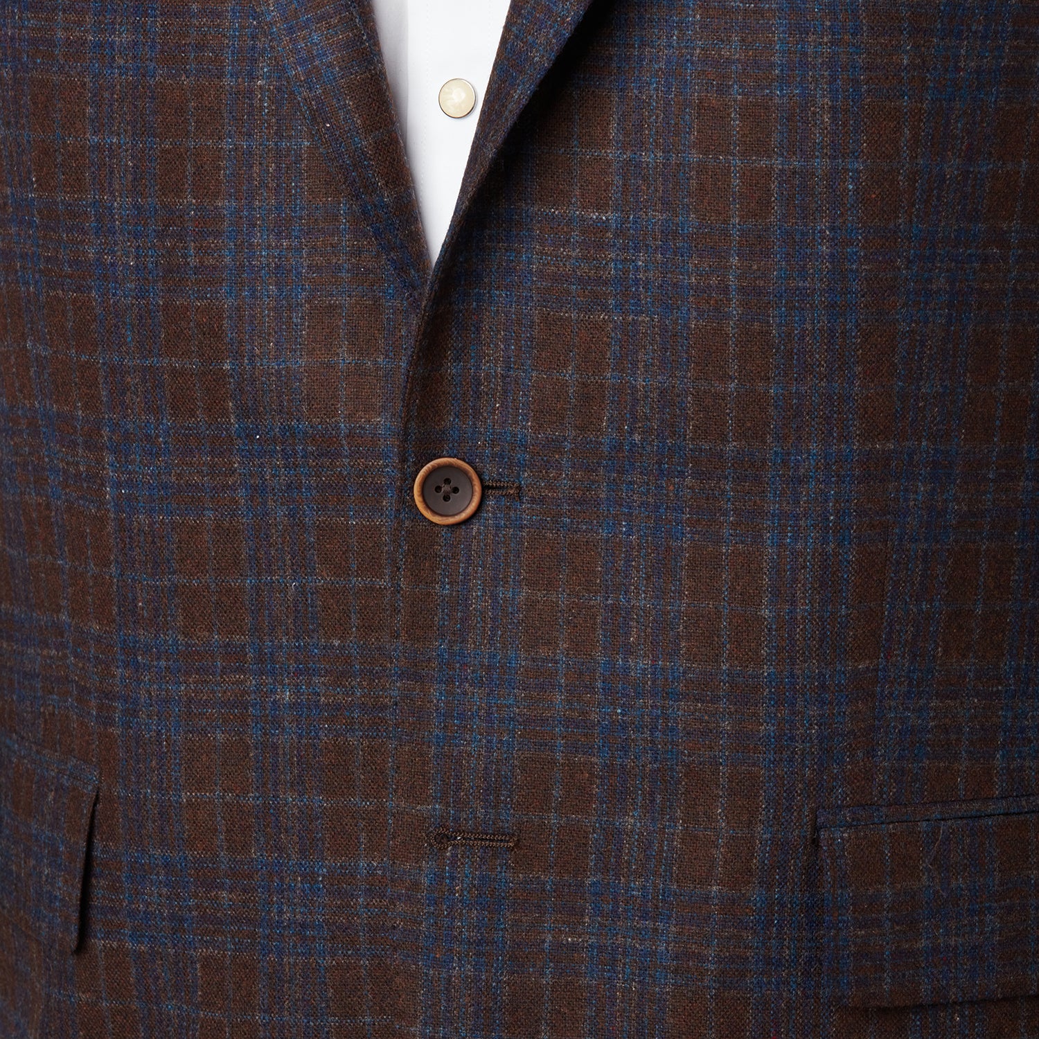 Notch Collar Blazer  Black/Brown Tartan – Harriman Clothing Co.