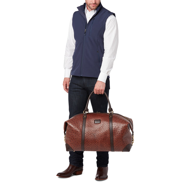 Lucchese | Ostrich Duffel - Large :: Navy