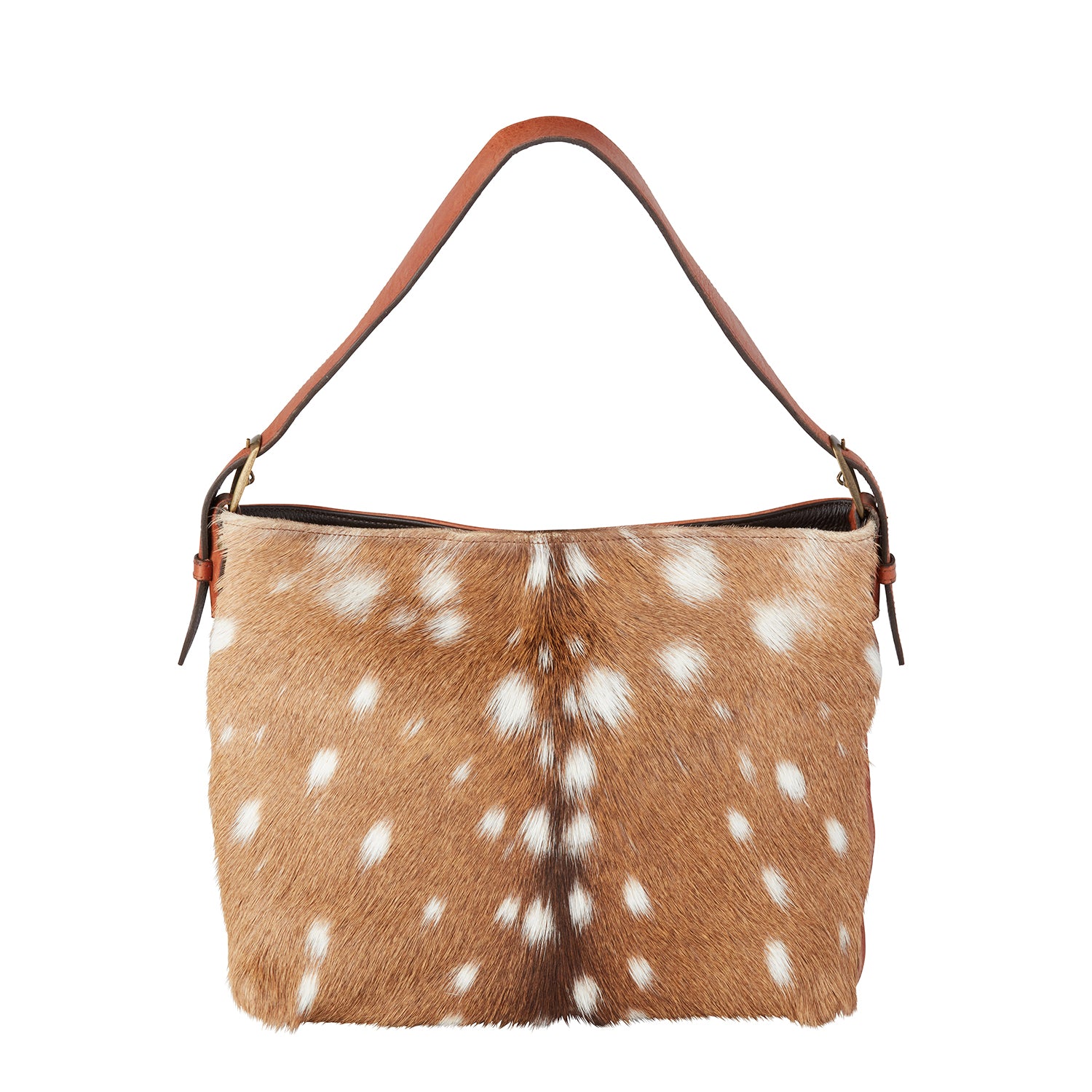 Axis Deer Skin With Tail Showcased Combined With Genuine Cowhide Leather  Medium Size - Etsy