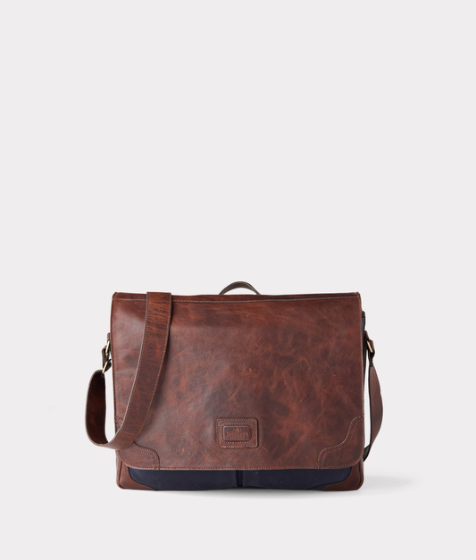 Everyday Waxed Canvas Messenger Bag :: Navy