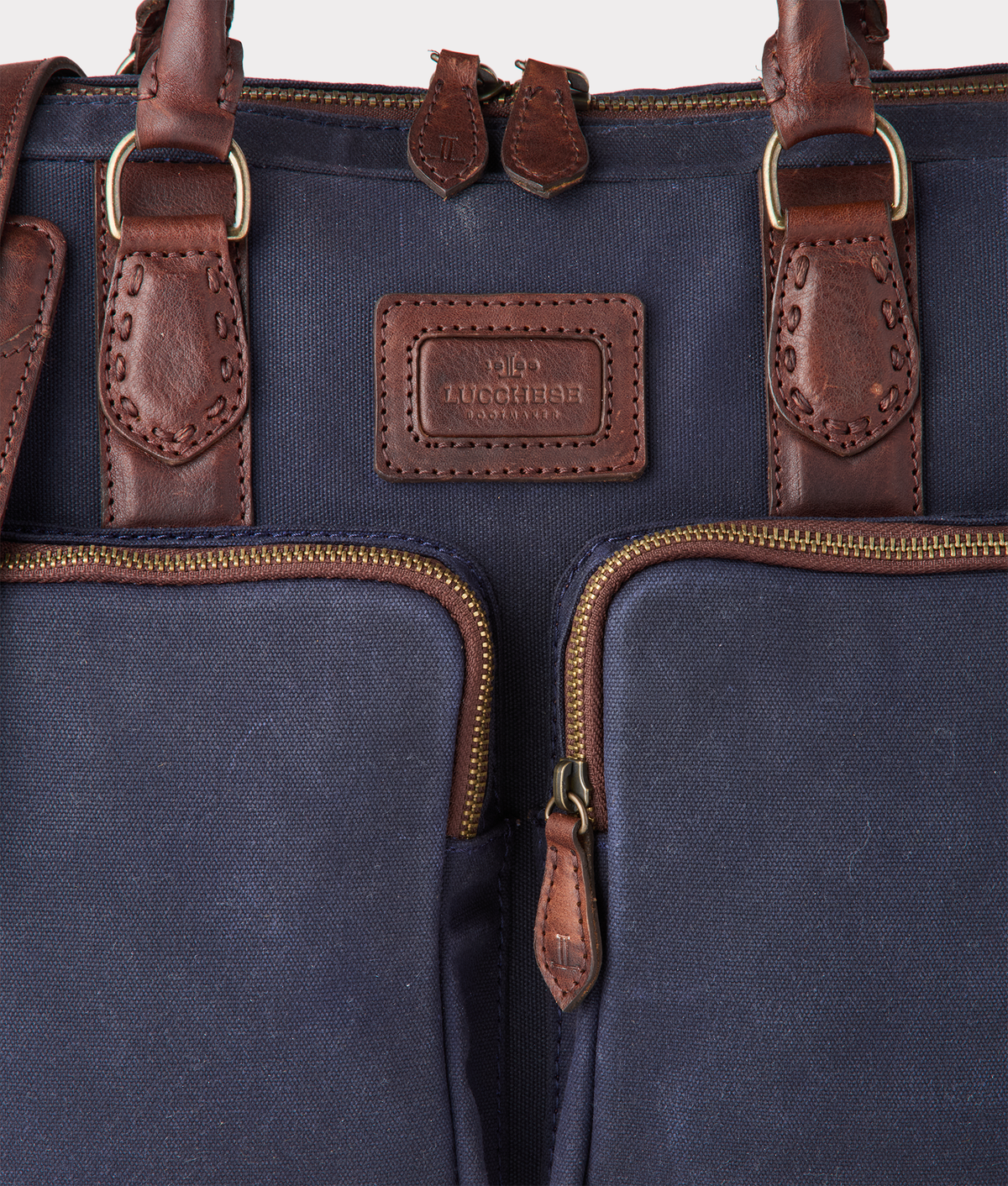 
        Everyday Waxed Canvas Briefcase :: Navy