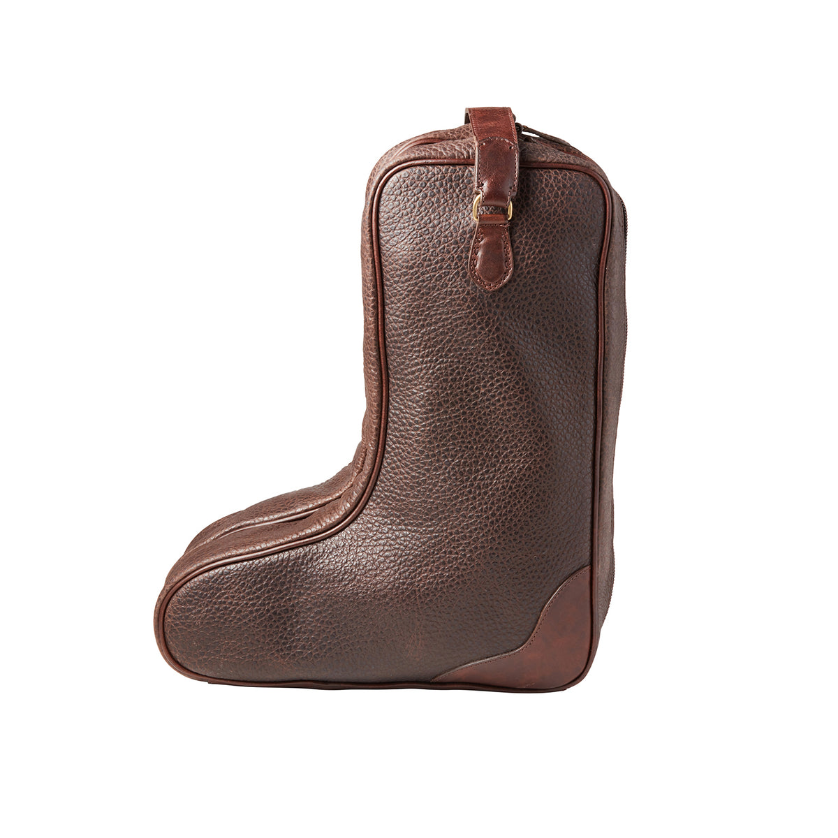 Leather Boot Bag :: Brown