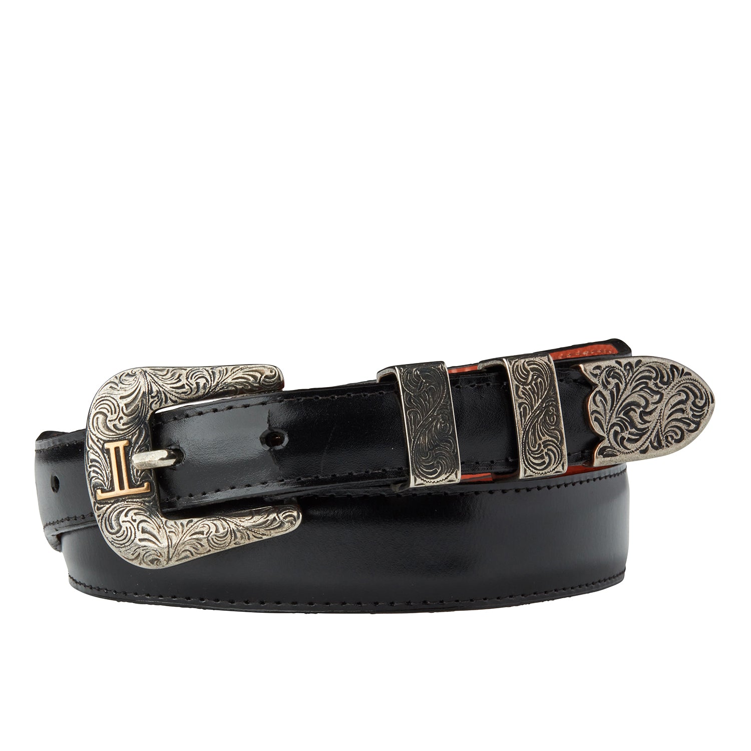 Louis Vuitton Mens Leather Waist Belt Black SIZE 100/40