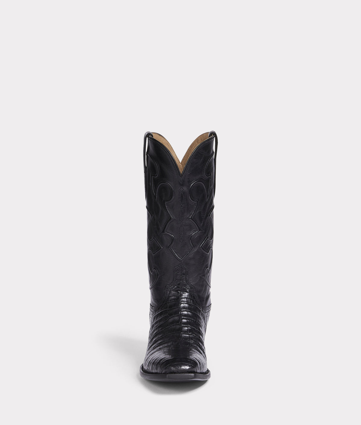 Lucchese black caiman boots hotsell