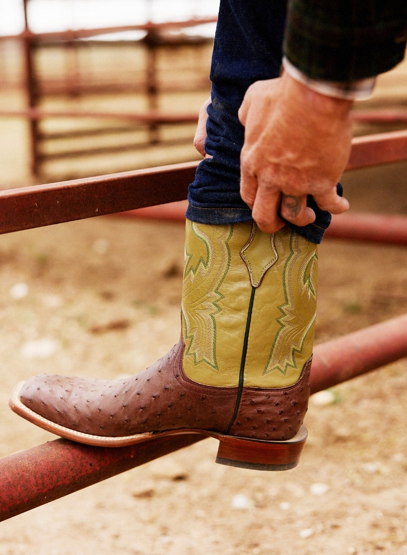 Cowboy Boots For Men - Western Boot Men's Cowboy Boots With Square Toe |  Cowboy Western Boot | Pull-on Boots| Old West Style Embroidered
