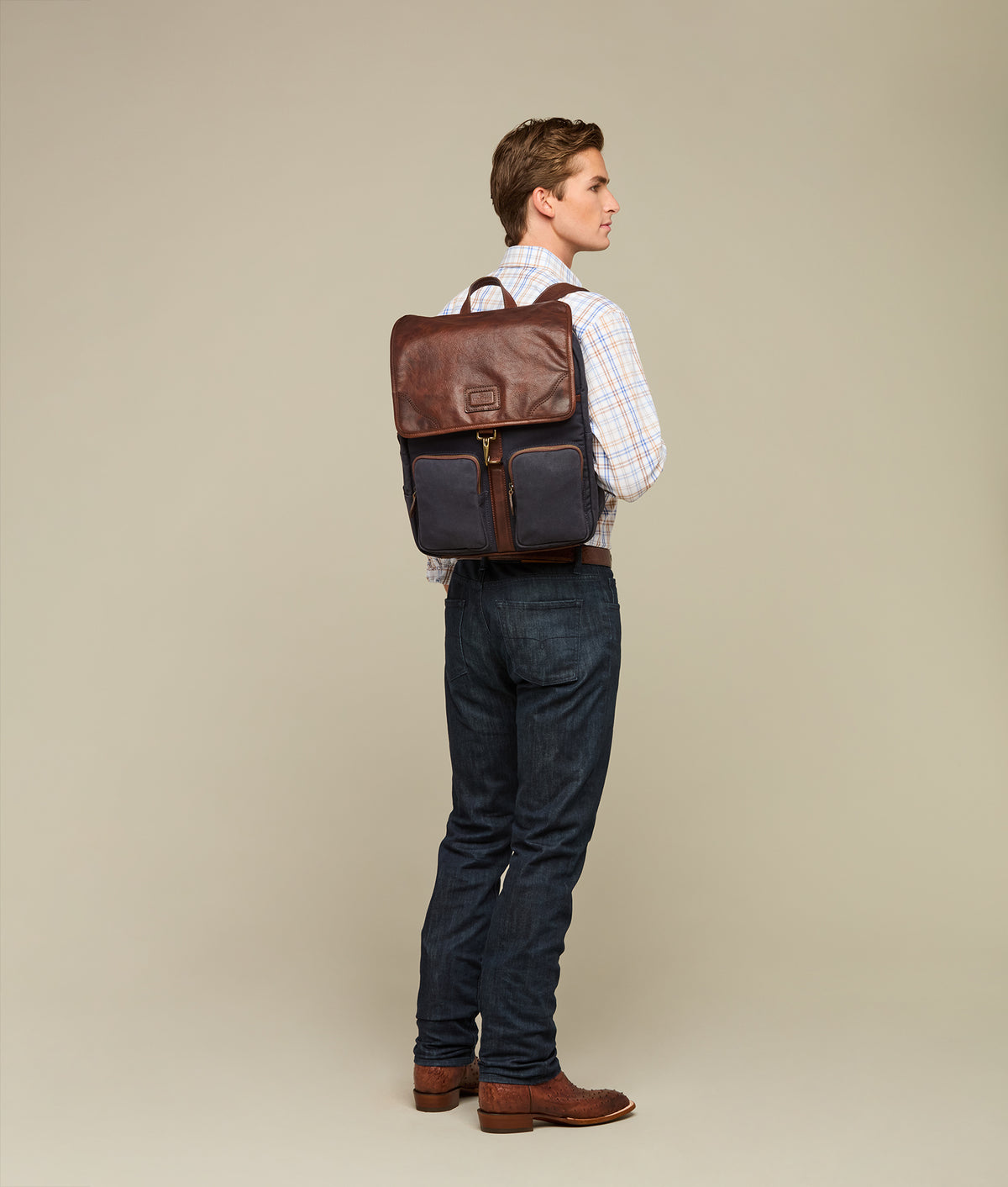 
    Everyday Waxed Canvas Backpack :: Navy