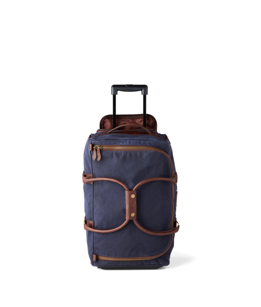 Everyday Waxed Canvas Rolling Duffle :: Navy