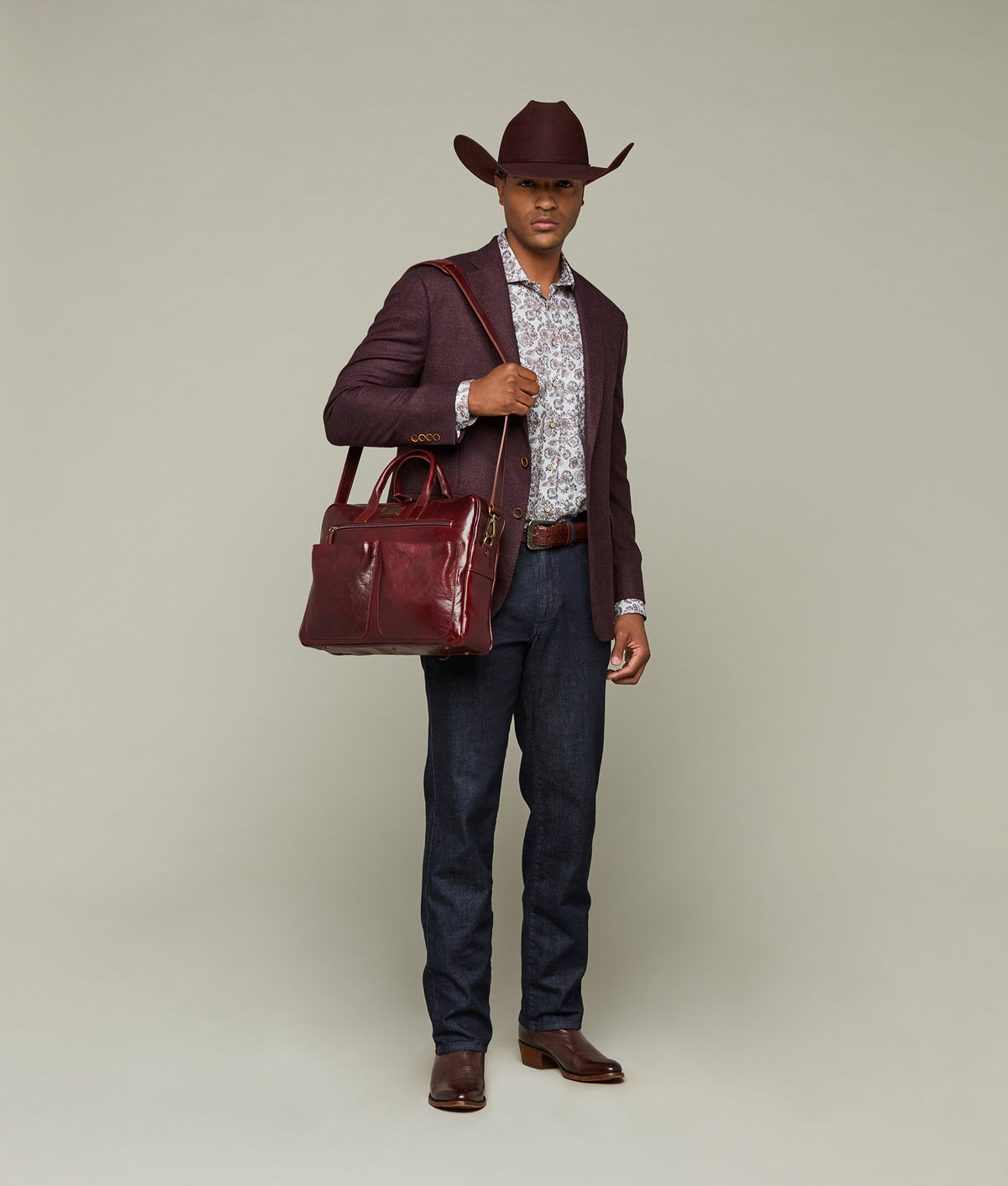 
    Cosimo Briefcase :: Burgundy